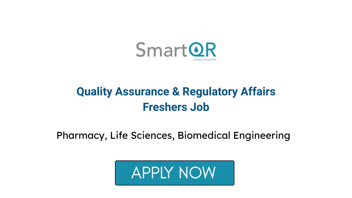 QARA Associate Freshers Job at SmartQR Technologies