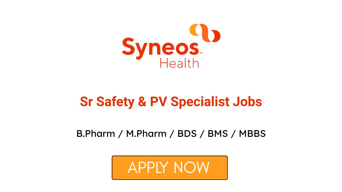 Sr Safety & PV Specialist Jobs at Syneos Health