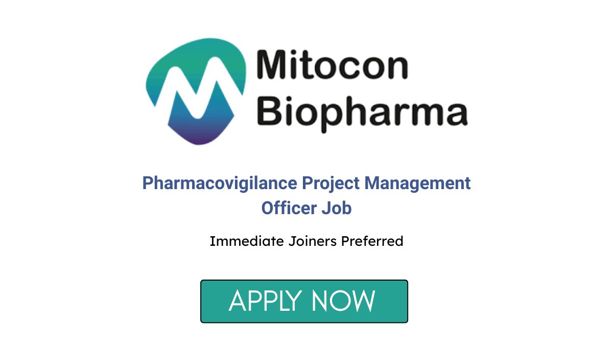 Pharmacovigilance Project Management Officer Job