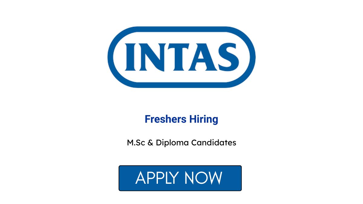 Freshers Hiring for M.Sc & Diploma Candidates