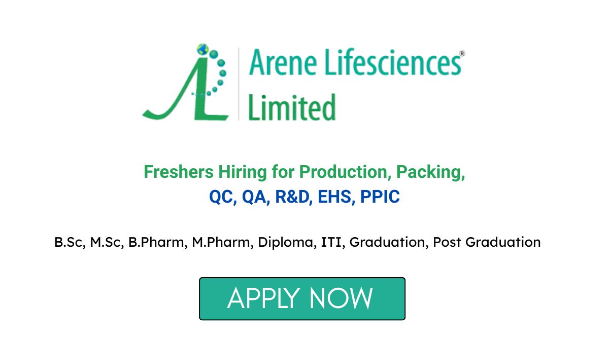 Freshers Hiring for Production QC QA R&D Packing & EHS Roles