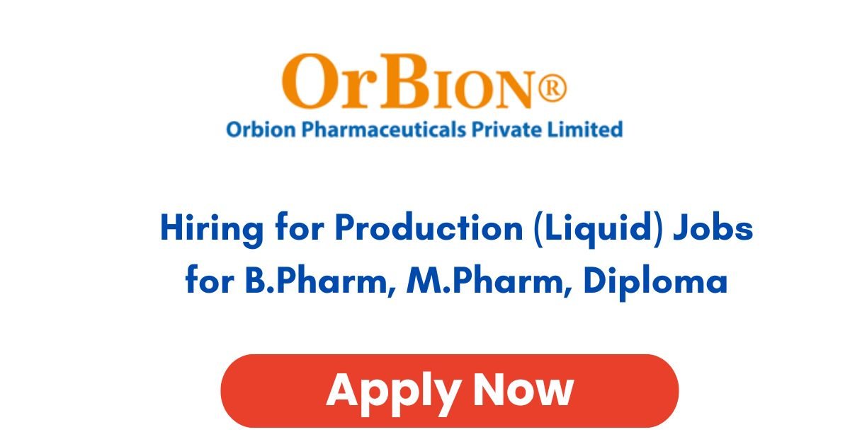 OrBion Pharmaceuticals Hiring 2026