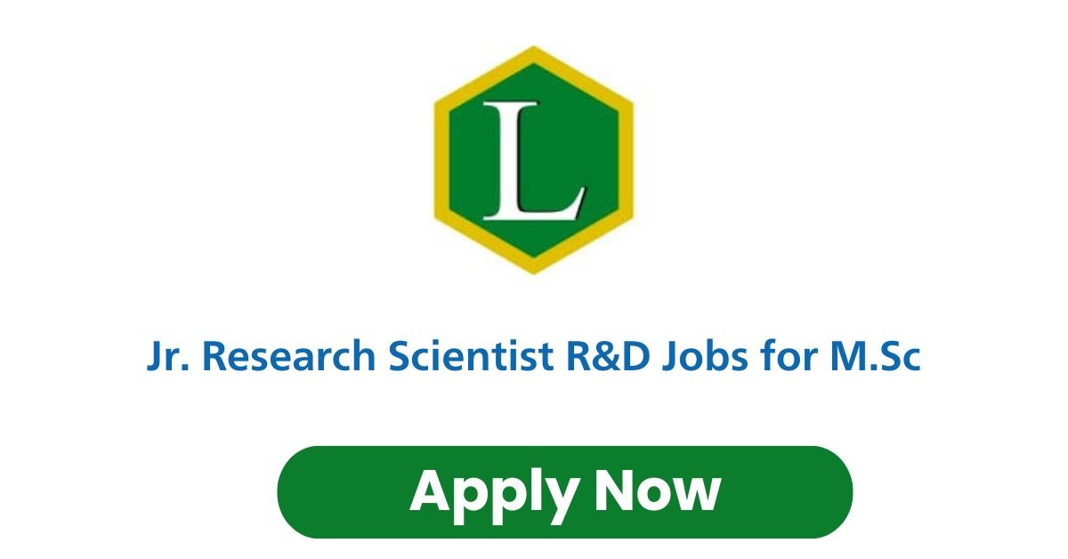 Jr. Research Scientist R&D Jobs