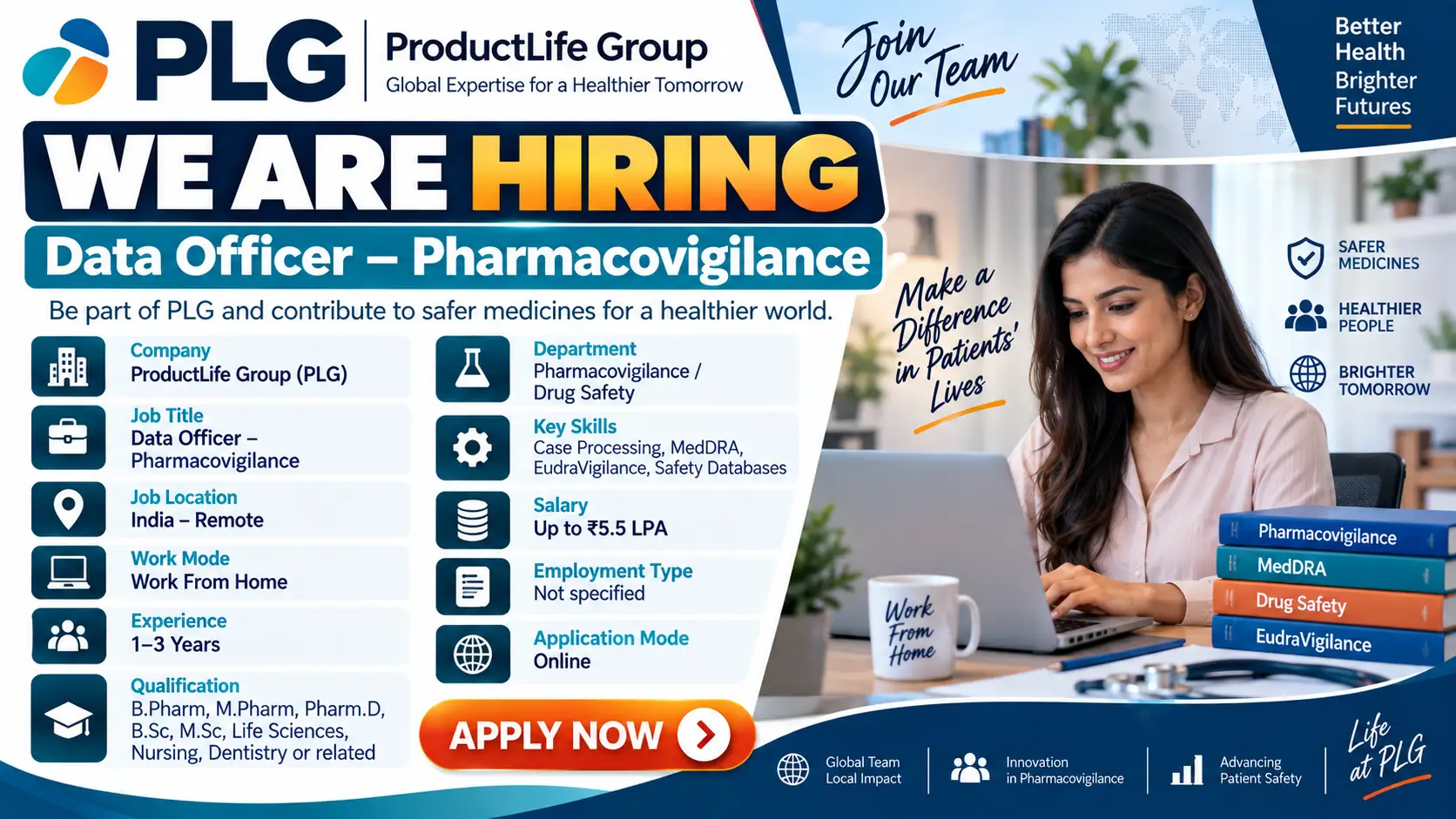PLG Remote Hiring Pharmacovigilance Data Officer