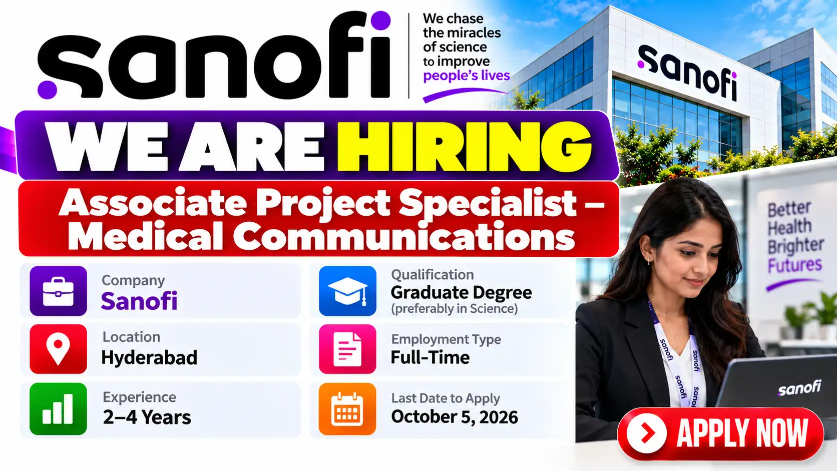 Sanofi Hiring Associate Project Specialist Jobs