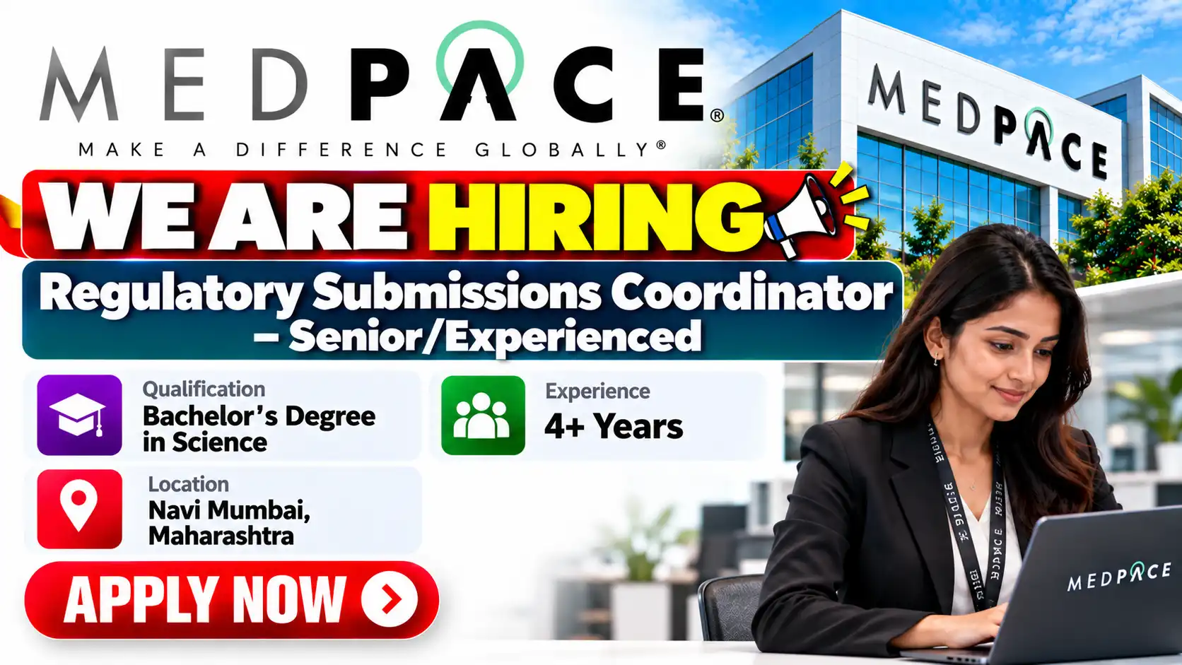 Medpace Hiring Regulatory Submissions Coordinator Jobs