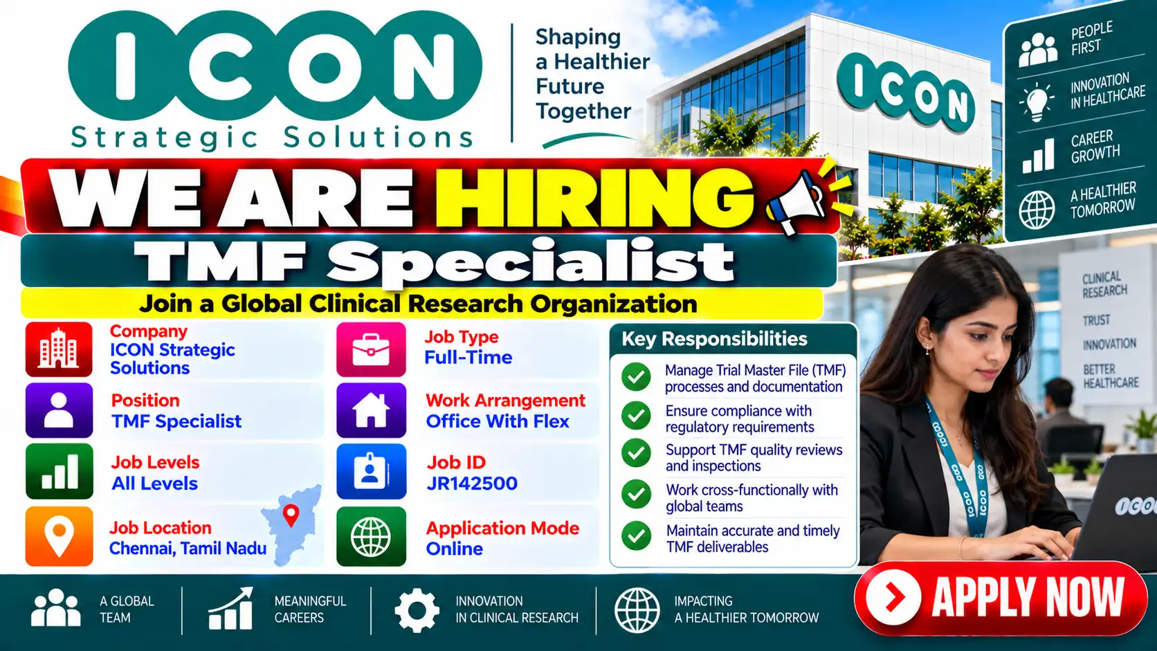 ICON Hiring for TMF Specialist – Clinical Research Job