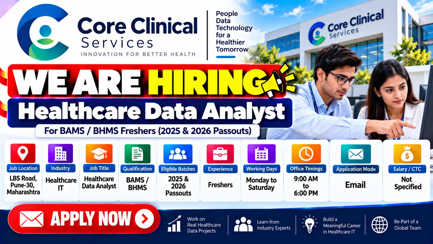 Freshers Hiring Healthcare Data Analyst Jobs in Pune