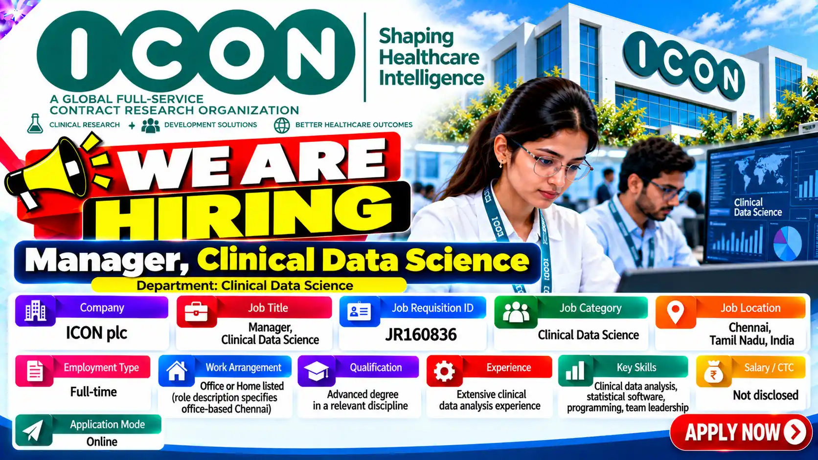 ICON Hiring Manager, Clinical Data Science Job