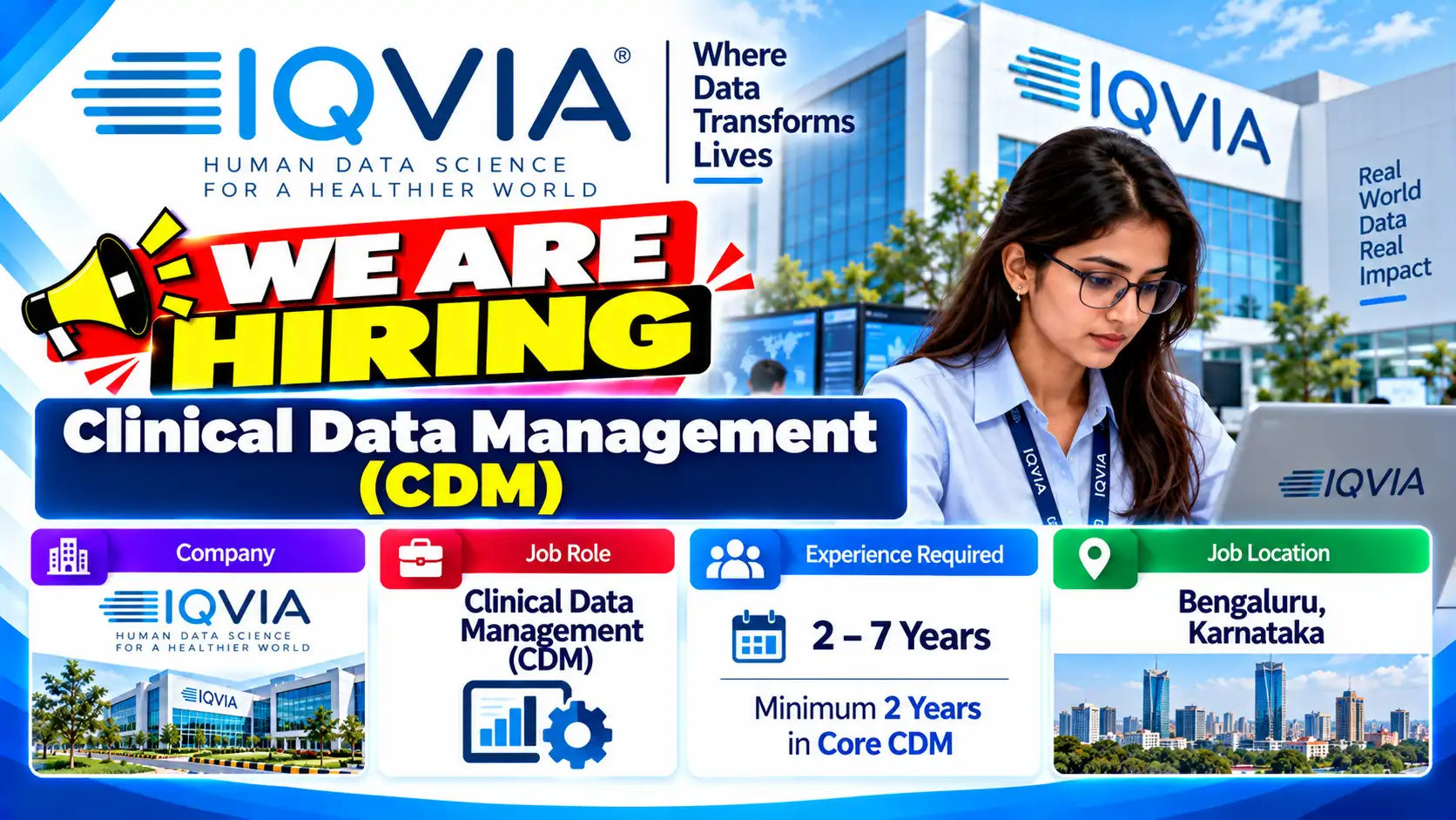IQVIA Hiring Clinical Data Management Jobs