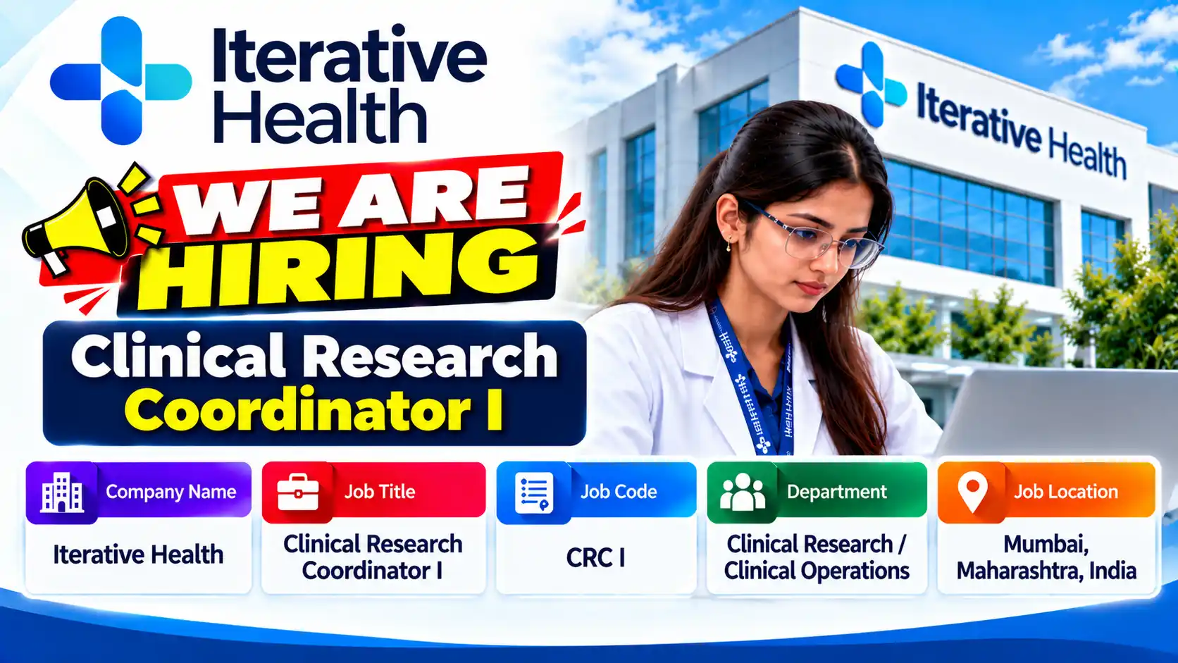 Iterative Health Hiring Clinical Research Coordinator I Job