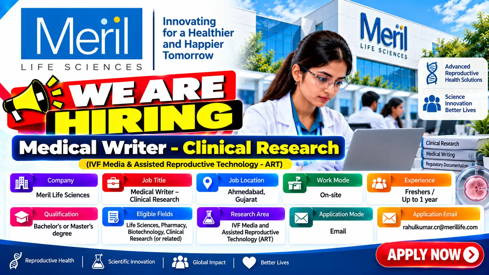 Freshers Hiring Medical Writer Jobs in Ahmedabad