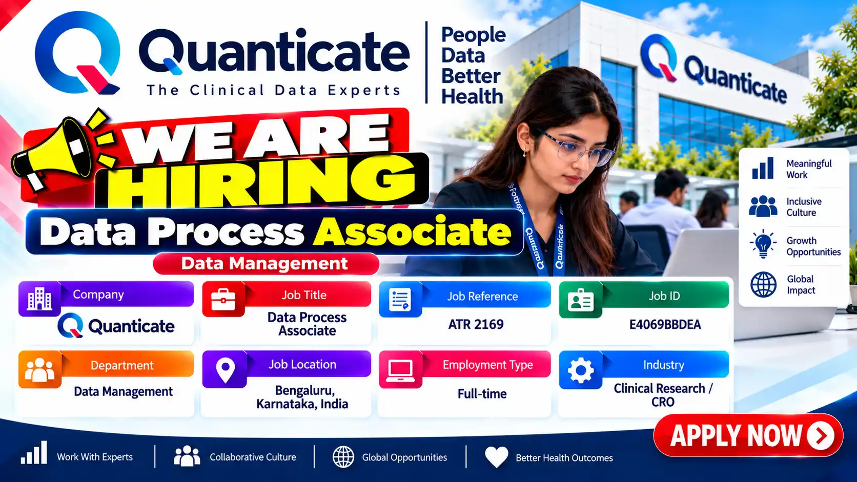 Quanticate Hiring Data Process Associate Job