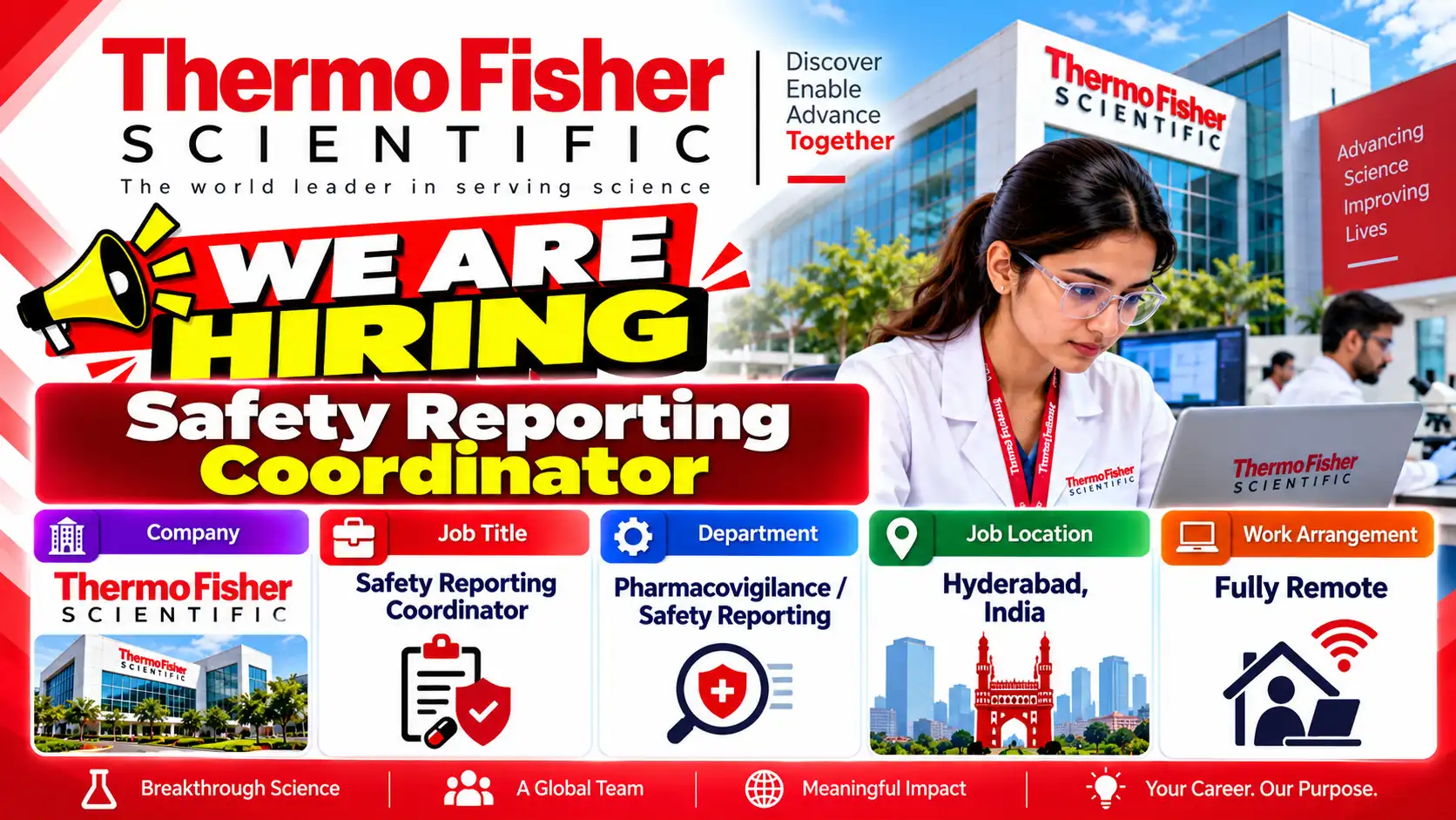 Safety Reporting Coordinator Job in Hyderabad