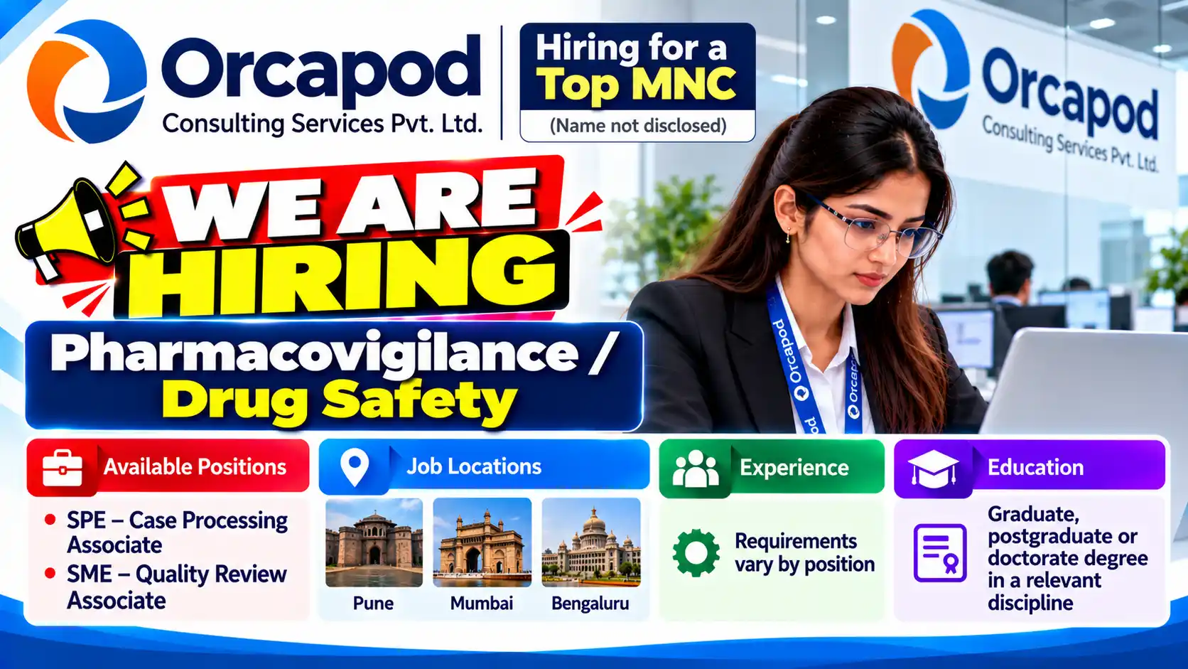 Orcapod SPE and SME Pharmacovigilance Jobs